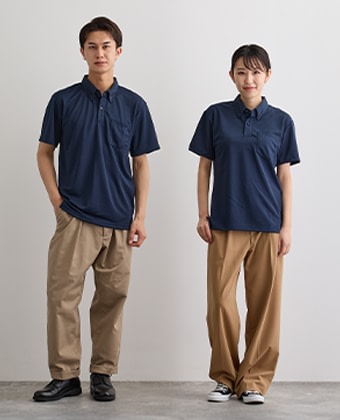 ドライボタンダウンポロシャツ